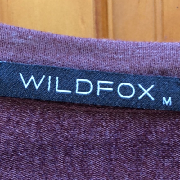 Wild fox red/maroon size medium sweatshirt - Picture 3 of 3